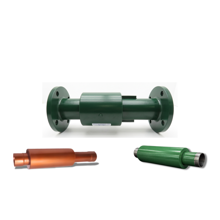 Axial pipe compensators for thermal expansion in industrial and HVAC piping