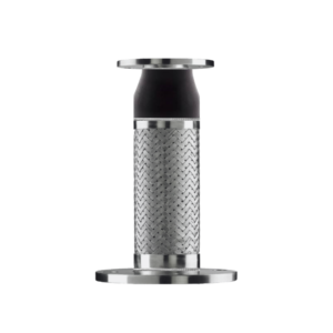 321 stainless steel braided concentric reducing metal hose pump connector with carbon steel Class 150 flanges