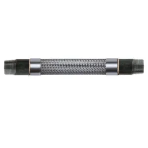 321SS compressed air metal hose assembly with carbon steel Schedule 40 Male NPT ends